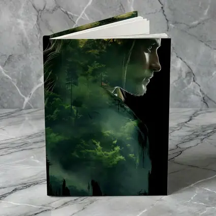 Woman Face Double Exposure Forest Nature