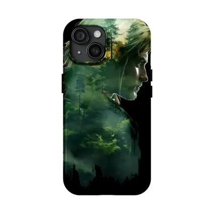 Woman Face Double Exposure Forest Nature