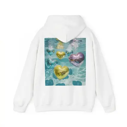 Disco Ball Hearts Floating Underwater Pool