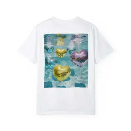Disco Ball Hearts Floating Underwater Pool