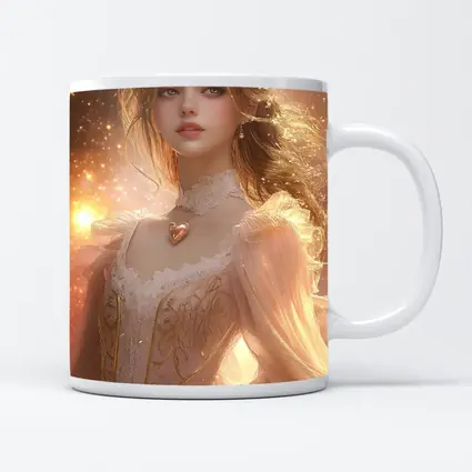 Fantasy Girl Golden Stars Dreamy Pink Gown