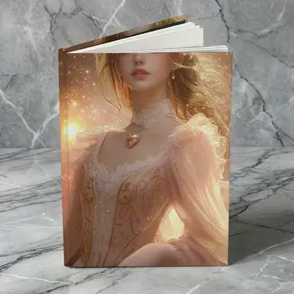 Fantasy Girl Golden Stars Dreamy Pink Gown