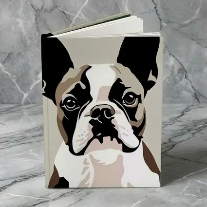 French Bulldog Pop Art Beige Background