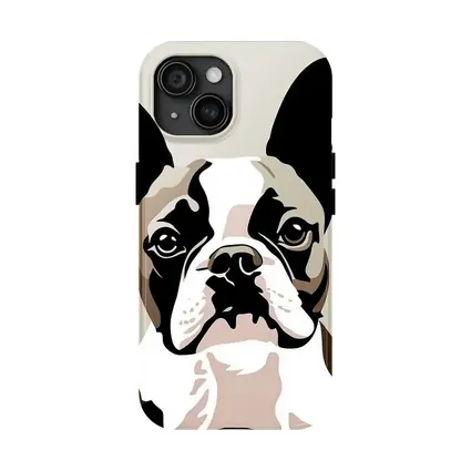 French Bulldog Pop Art Beige Background