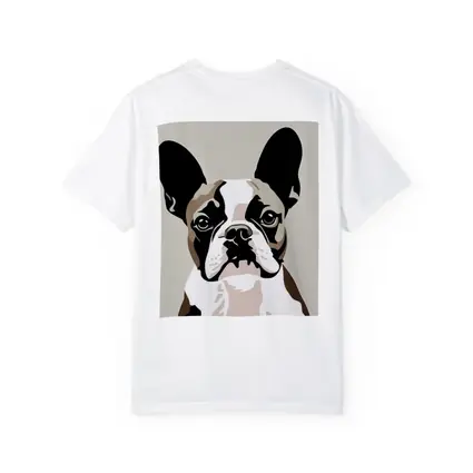 French Bulldog Pop Art Beige Background