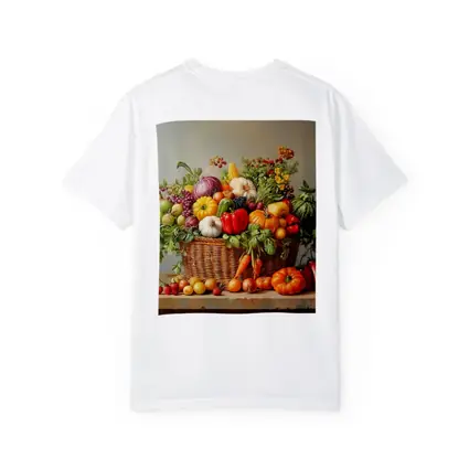 Harvest Basket Vegetables Fruits Oil Painting