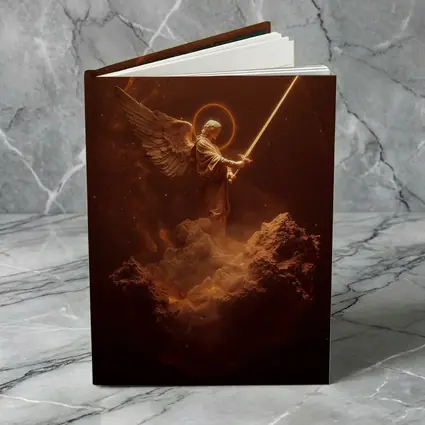 Archangel Warrior With Sword Cosmic Background