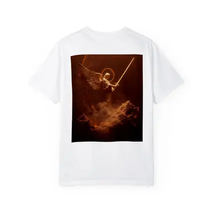Archangel Warrior With Sword Cosmic Background