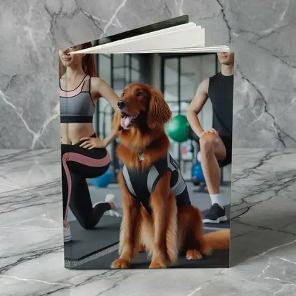 Golden Retriever Dog Gym Fitness Workout