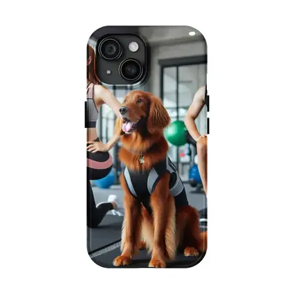 Golden Retriever Dog Gym Fitness Workout