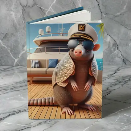 Armadillo Captain Sunglasses Yacht Tropical Background