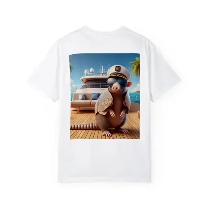 Armadillo Captain Sunglasses Yacht Tropical Background