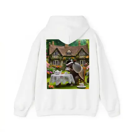 Armadillo Tea Party Cottage Garden Scene