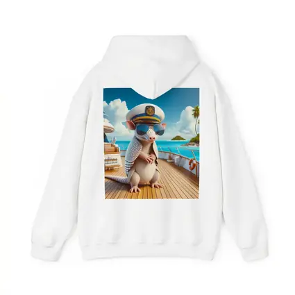 Armadillo Captain On Tropical Yacht Deck