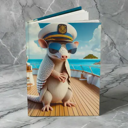Armadillo Captain On Tropical Yacht Deck