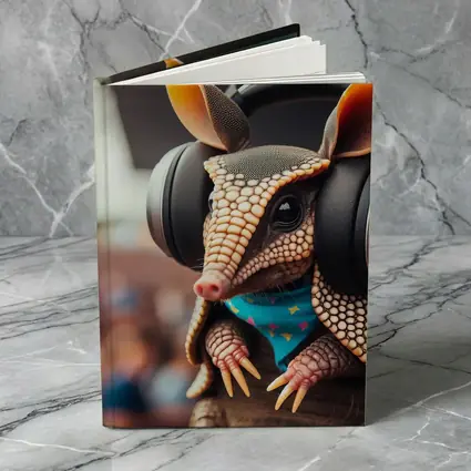 Armadillo DJ Wearing Headphones at Concert