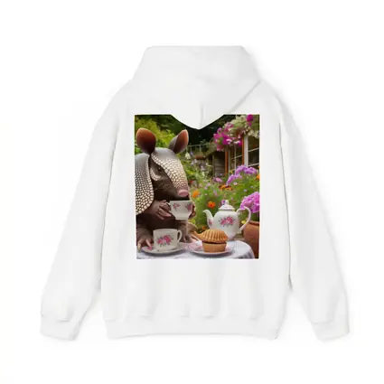 Armadillo Having Tea Party Garden