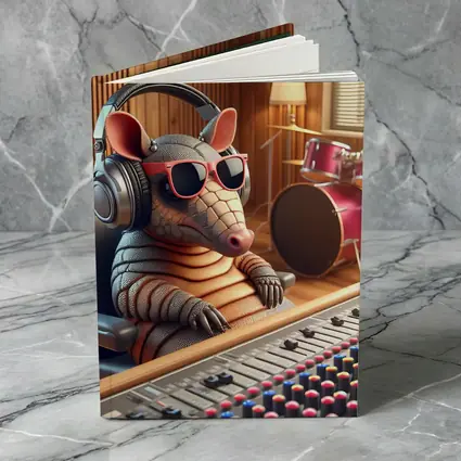 Cool Armadillo Producer In Recording Studio