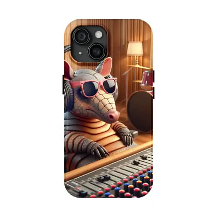Cool Armadillo Producer In Recording Studio