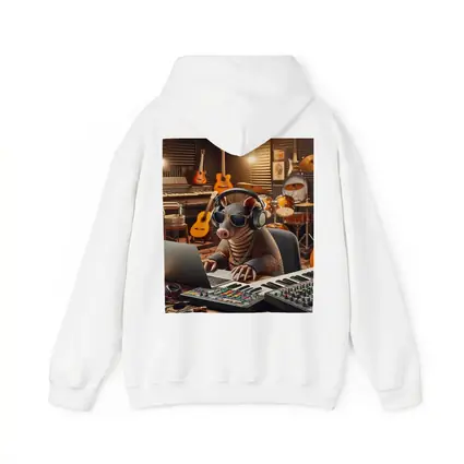 Cool Armadillo Producer In Music Studio