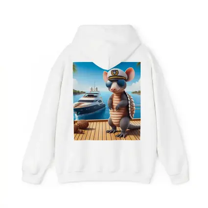 Cool Armadillo Captain On Luxury Yacht