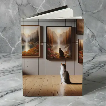 Cats Watching Forest Wilderness Paintings Gallery