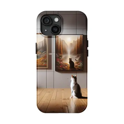 Cats Watching Forest Wilderness Paintings Gallery
