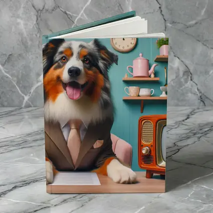Australian Shepherd Dog Suit Retro Kitchen