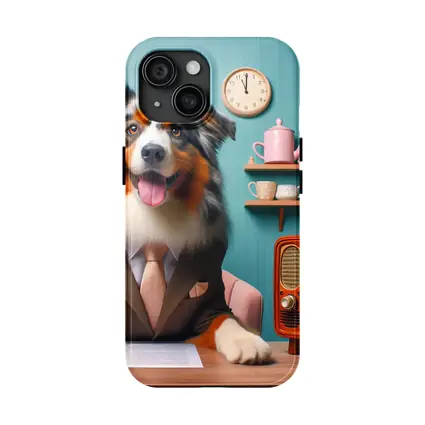 Australian Shepherd Dog Suit Retro Kitchen