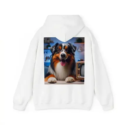 Australian Shepherd Dog Cozy Home Interior