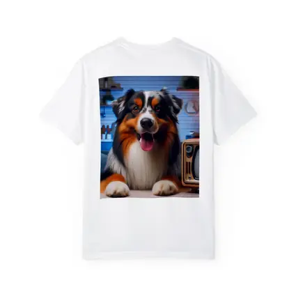 Australian Shepherd Dog Cozy Home Interior