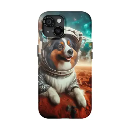 Australian Shepherd Astronaut Dog On Mars