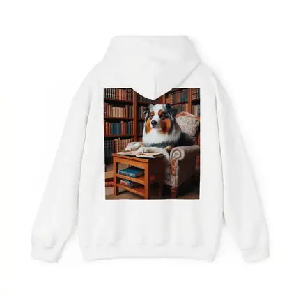 Australian Shepherd Reading Book Library Chair