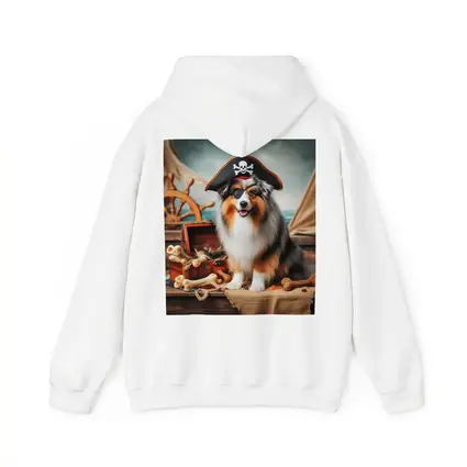 Australian Shepherd Pirate Dog Ship Deck