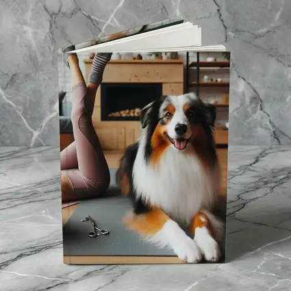 Australian Shepherd Dog Yoga Home Interior