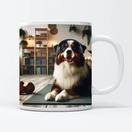 Bernese Mountain Dog Headphones Home Gym