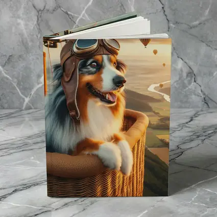 Australian Shepherd Pilot Hot Air Balloon