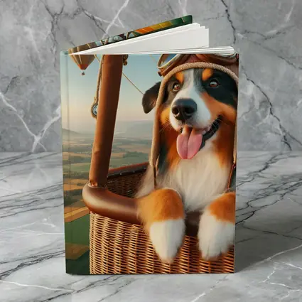 Australian Shepherd Pilot Hot Air Balloon