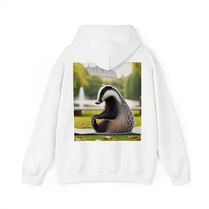 Badger Doing Yoga In Park