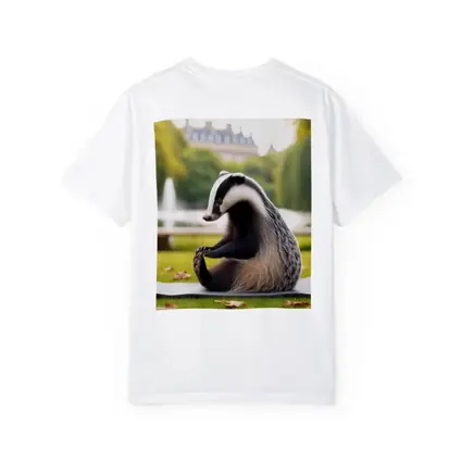 Badger Doing Yoga In Park