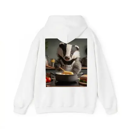 Badger Chef Cooking In Cozy Kitchen