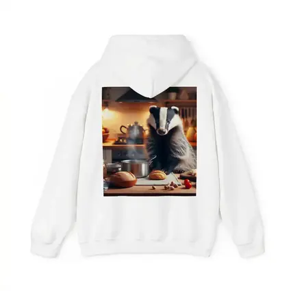 Badger Cooking In Cozy Kitchen Setting