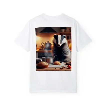 Badger Cooking In Cozy Kitchen Setting