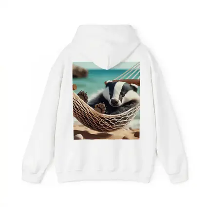 Baby Badger Relaxing In Beach Hammock