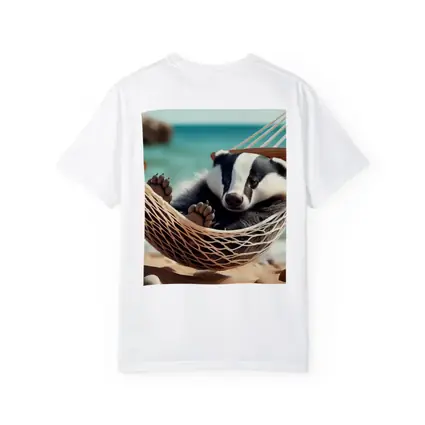 Baby Badger Relaxing In Beach Hammock