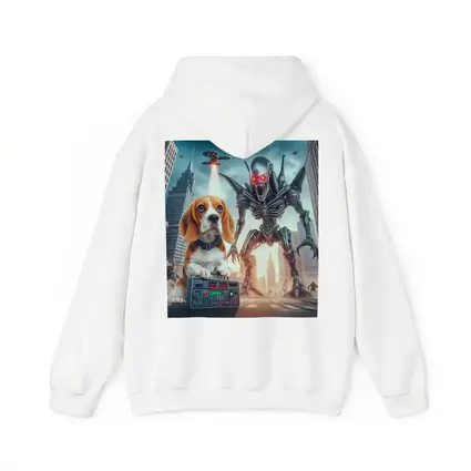 Beagle Puppy Giant Robot Alien City