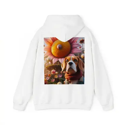 Beagle Dog Fantasy Floral Whimsical World
