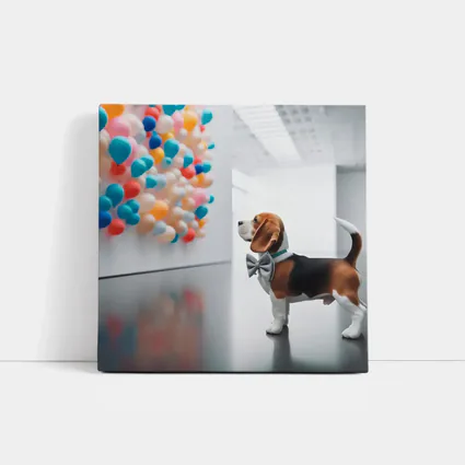 Beagle Puppy Bow Tie Art Gallery Balloons