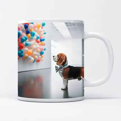 Beagle Puppy Bow Tie Art Gallery Balloons