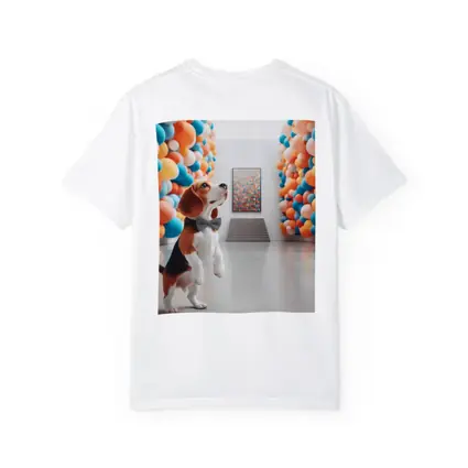 Beagle Dog Standing in Colorful Balloon Gallery